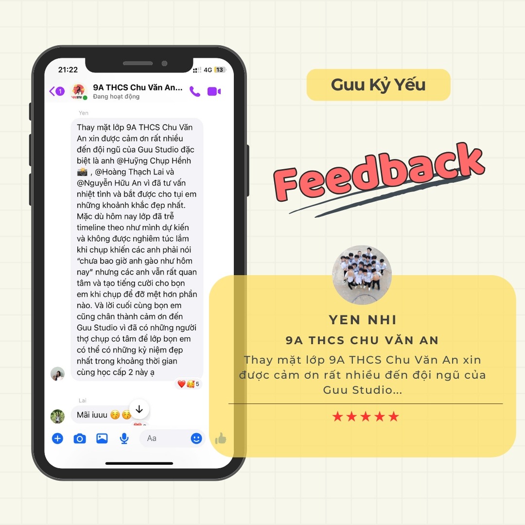 Feedback Guu Kỷ Yếu - Chụp Ảnh Kỷ Yếu BMT Toàn Quốc Sài Gòn HCM