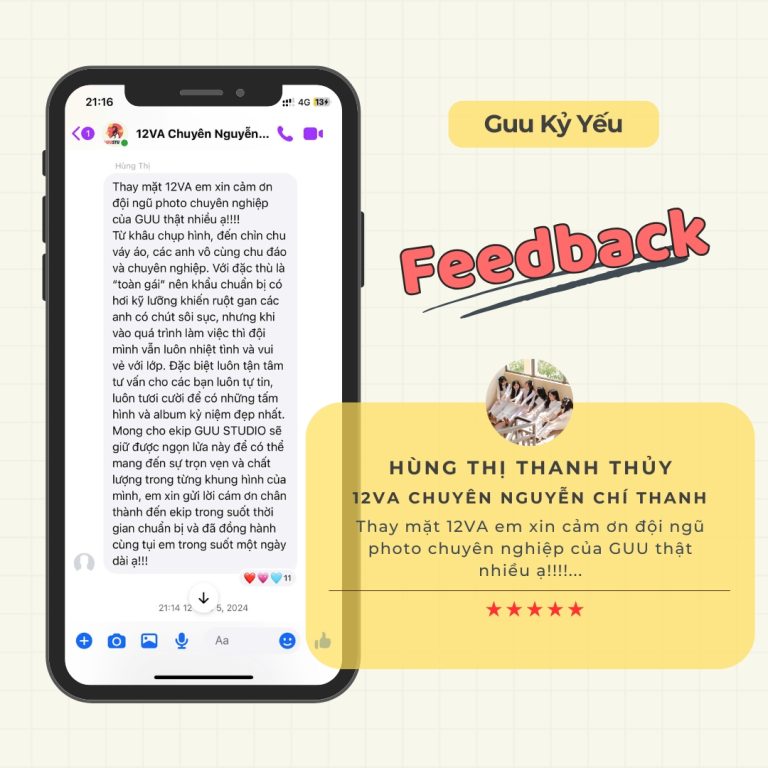 Feedback Guu Kỷ Yếu - Chụp Ảnh Kỷ Yếu BMT Toàn Quốc Sài Gòn HCM
